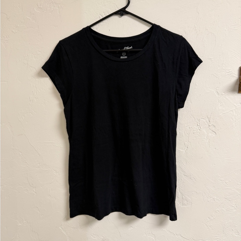 Black & White Crewneck Short Sleeve Tee